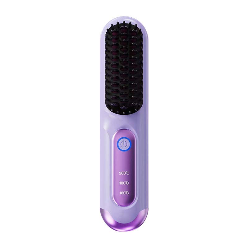 💇MORNING FRIZZ RUINING YOUR DAY?💇 Cordless Straightening Comb – Negative Ions Tame Static, 3 Heat Settings – Travel-Friendly Design! 🛡️