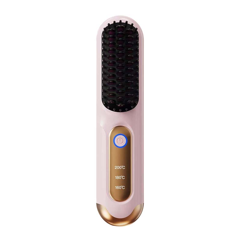 💇MORNING FRIZZ RUINING YOUR DAY?💇 Cordless Straightening Comb – Negative Ions Tame Static, 3 Heat Settings – Travel-Friendly Design! 🛡️