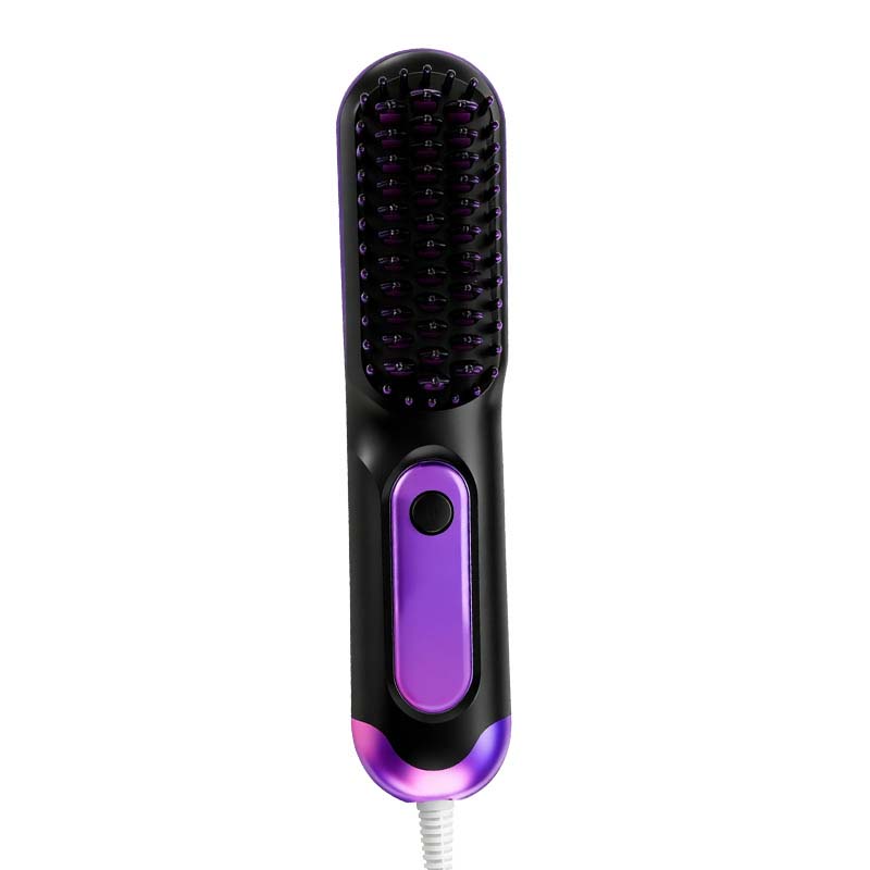 💇MORNING FRIZZ RUINING YOUR DAY?💇 Cordless Straightening Comb – Negative Ions Tame Static, 3 Heat Settings – Travel-Friendly Design! 🛡️