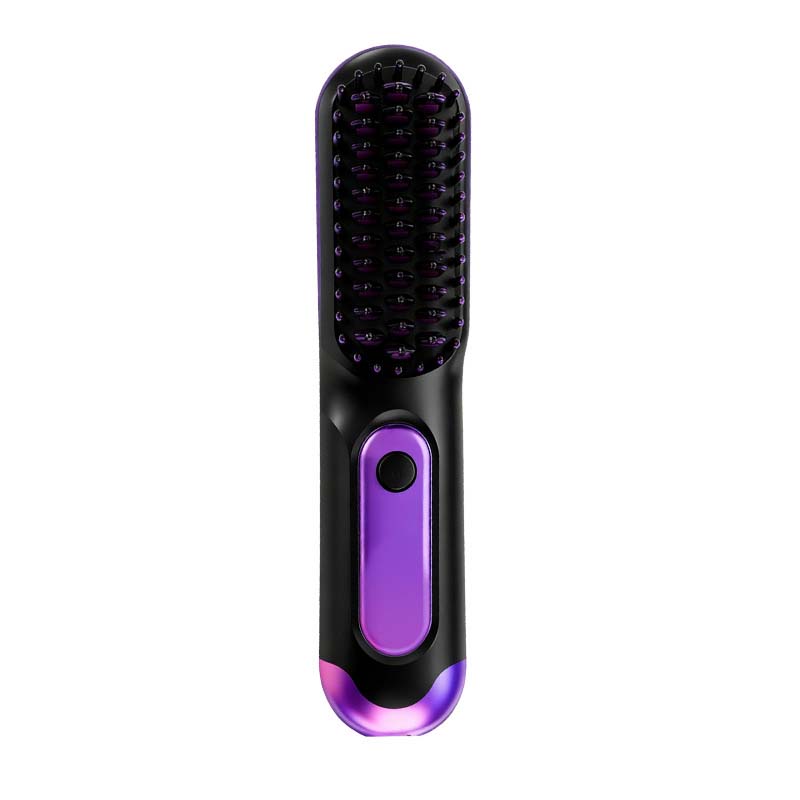 💇MORNING FRIZZ RUINING YOUR DAY?💇 Cordless Straightening Comb – Negative Ions Tame Static, 3 Heat Settings – Travel-Friendly Design! 🛡️