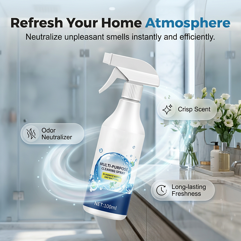 🥳2026 TOP PICK🥳 Multi-Surface Cleaning Spray – Eliminates Odors, Removes Stubborn Grime – Gentle Formula for Daily Use – Includes Towel! 🏠💨