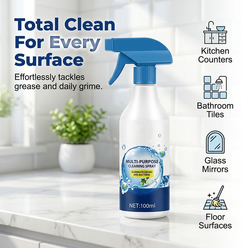 🥳2026 TOP PICK🥳 Multi-Surface Cleaning Spray – Eliminates Odors, Removes Stubborn Grime – Gentle Formula for Daily Use – Includes Towel! 🏠💨