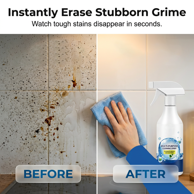 🥳2026 TOP PICK🥳 Multi-Surface Cleaning Spray – Eliminates Odors, Removes Stubborn Grime – Gentle Formula for Daily Use – Includes Towel! 🏠💨