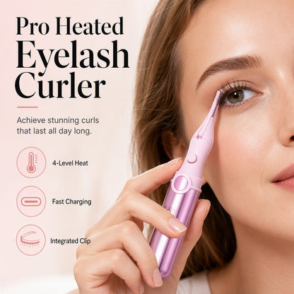 🥳2026 TOP PICK🥳 Heated Eyelash Curler – Intelligent Heat Control, 50–80°C, Compact & Portable – USB-C Rechargeable! 💄💨