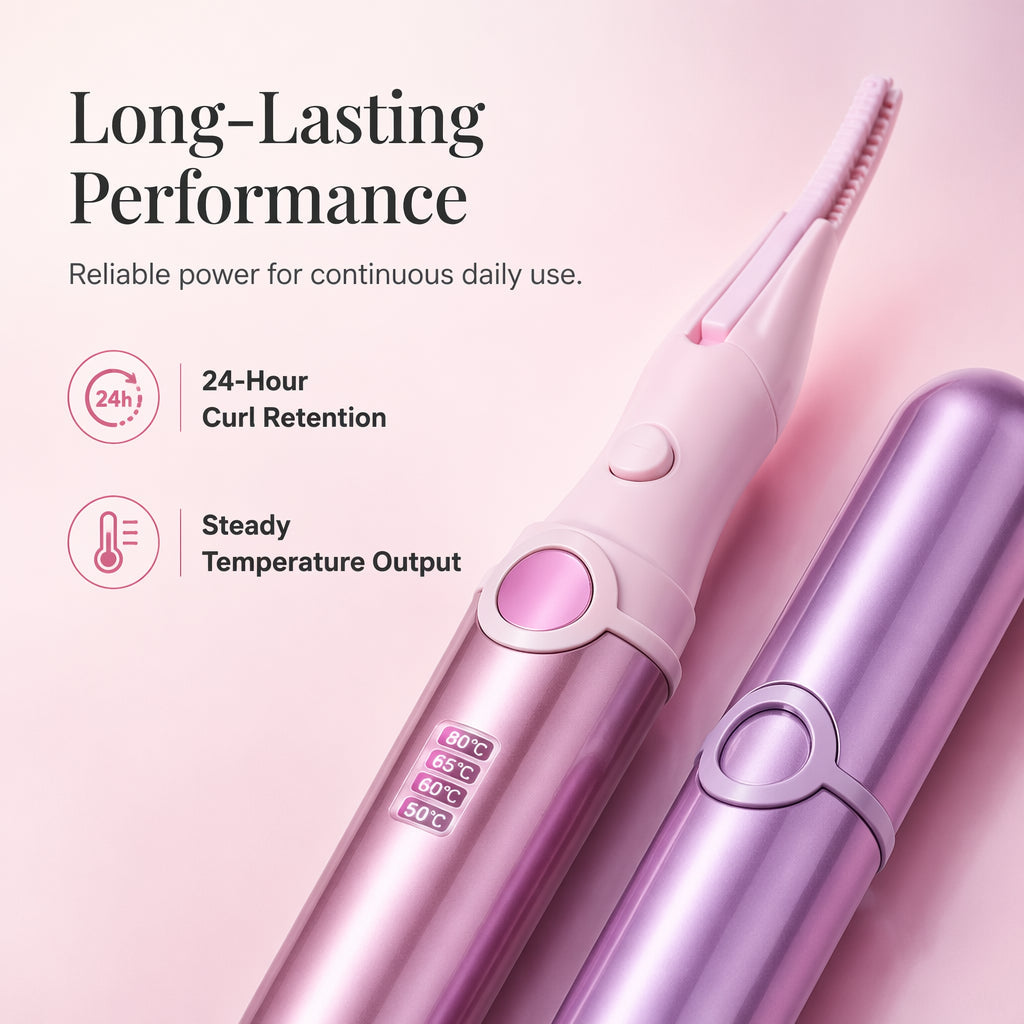 🥳2026 TOP PICK🥳 Heated Eyelash Curler – Intelligent Heat Control, 50–80°C, Compact & Portable – USB-C Rechargeable! 💄💨