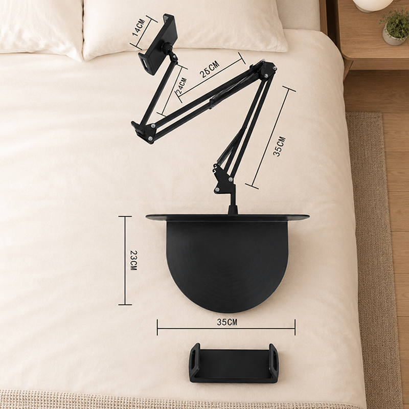 🛏️ Watch in Bed, Hands-Free – Magnetic Tablet Stand with Hidden Mattress Base. No Shaking, No Drilling.