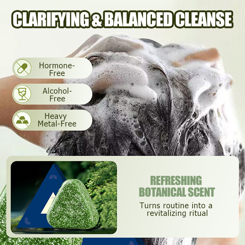 🌿WEAK, BREAKING HAIR? STRENGTHEN FAST!🌿 Shampoo Bar – Ginseng & Cypress Nourish Roots, Soothes Scalp – Reduces Breakage & Oil! 🛡️