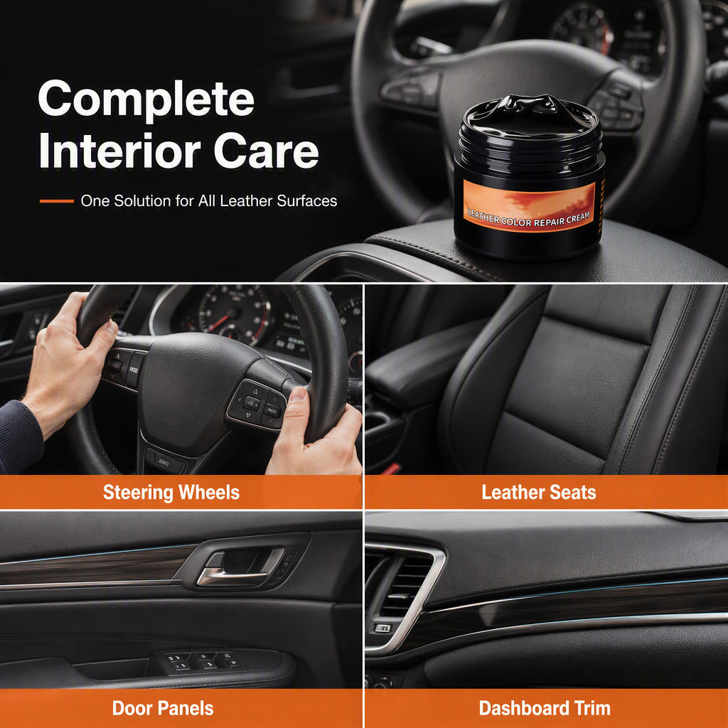 🔥 Multi-Purpose Car Interior Repair Paste – Water-Based Wax with Deep Penetrating Color Restoration – Ideal for Leather, Plastic & Dashboard Scuffs 🚗🛡️