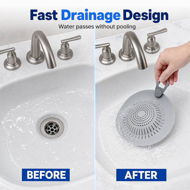 🥳HOT SALE🥳💞50K+ SOLD! Hair Catcher – From £3.99! Silicone, fast drainage & clog-free. Clean drains – grab yours! ✅