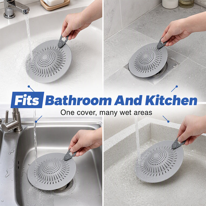 🥳HOT SALE🥳💞50K+ SOLD! Hair Catcher – From £3.99! Silicone, fast drainage & clog-free. Clean drains – grab yours! ✅