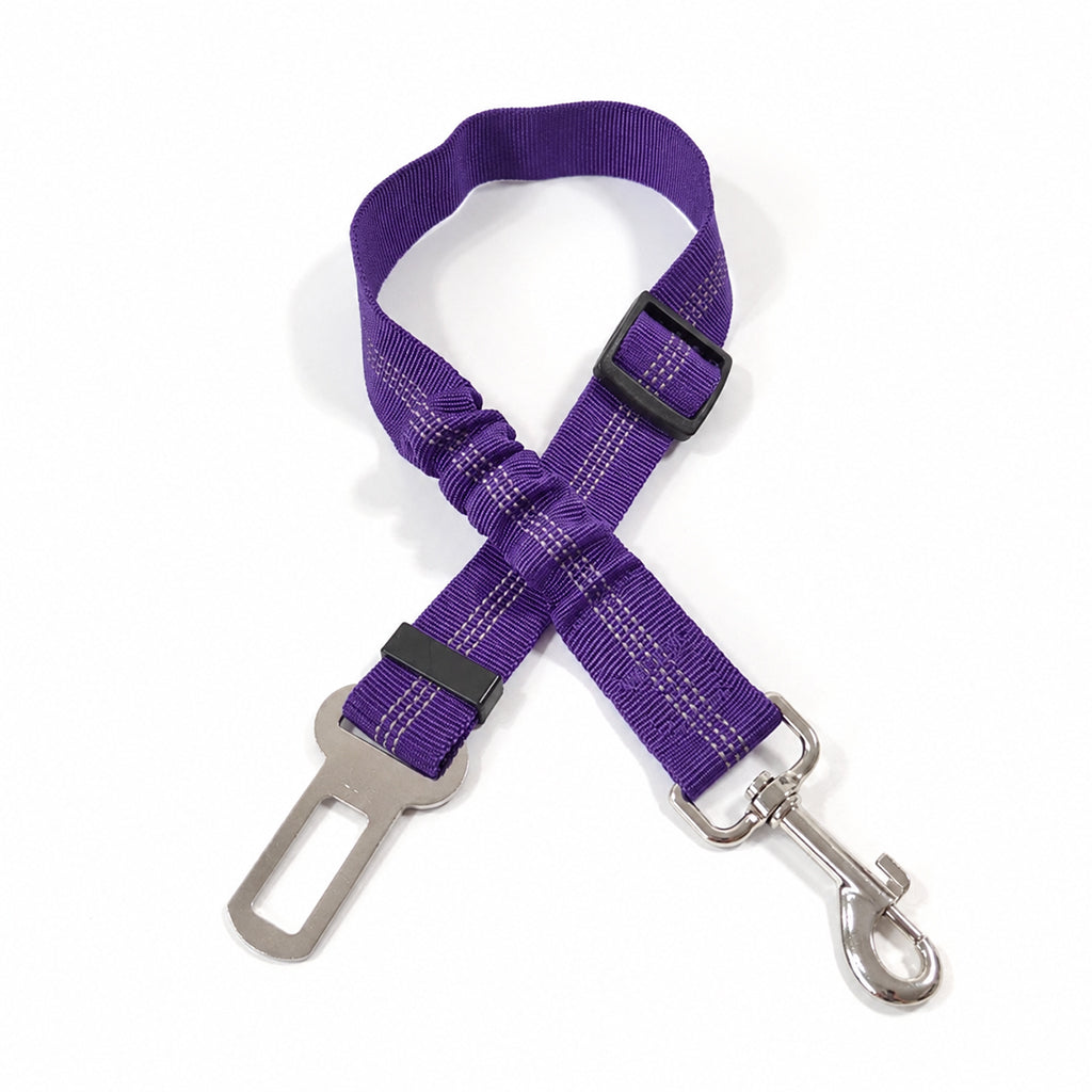 🥳2026 TOP PICK🥳 Reflective Elastic Pet Seat Belt – Heavy-Duty Nylon, 360° Rotating Hook, Anti-Corrosion – Reduces Pet Stress on Long Drives! 🚗💨