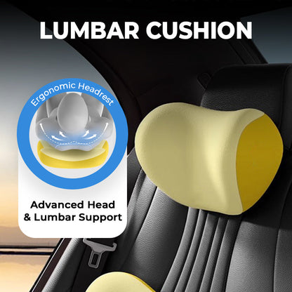 ⏳Limited-time 50% off⏰Ergonomic Headrest & Lumbar Cushion