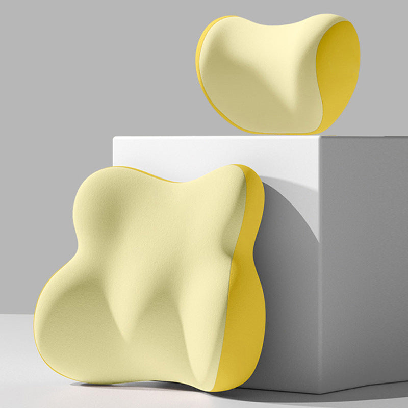 ⏳Limited-time 50% off⏰Ergonomic Headrest & Lumbar Cushion