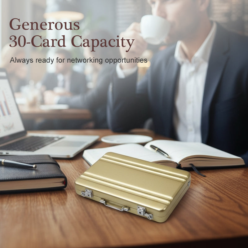 Aluminum Alloy Mini Anti-theft Briefcase/Business Card Holder