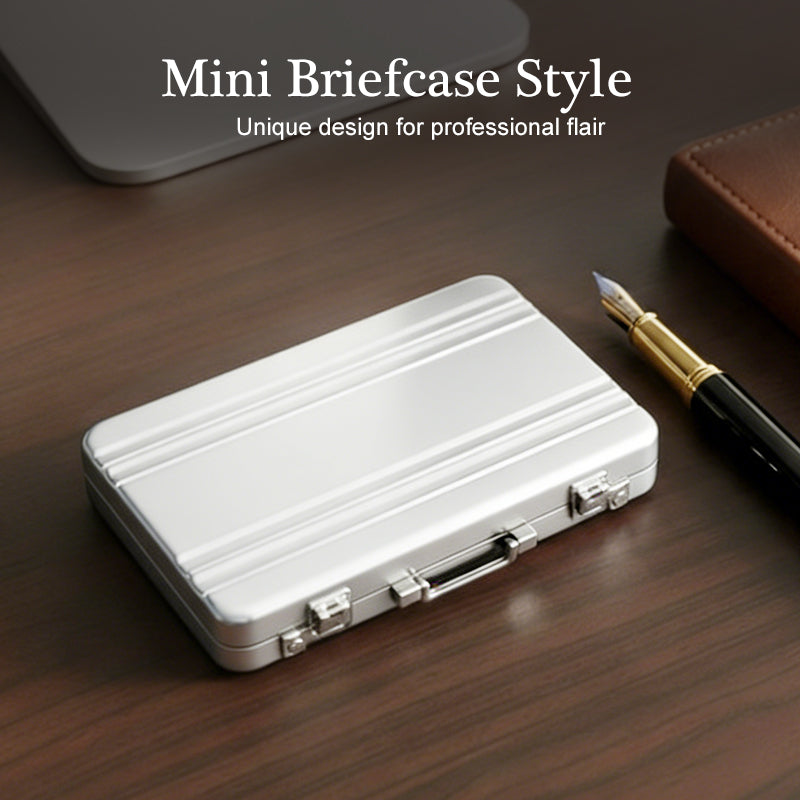 Aluminum Alloy Mini Anti-theft Briefcase/Business Card Holder