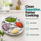 🥳HOT SALE🥳💞50K+ SOLD! Prep Plate – From £8.99! 4 compartments, stainless steel & easy clean. Cook faster – grab yours! ✅