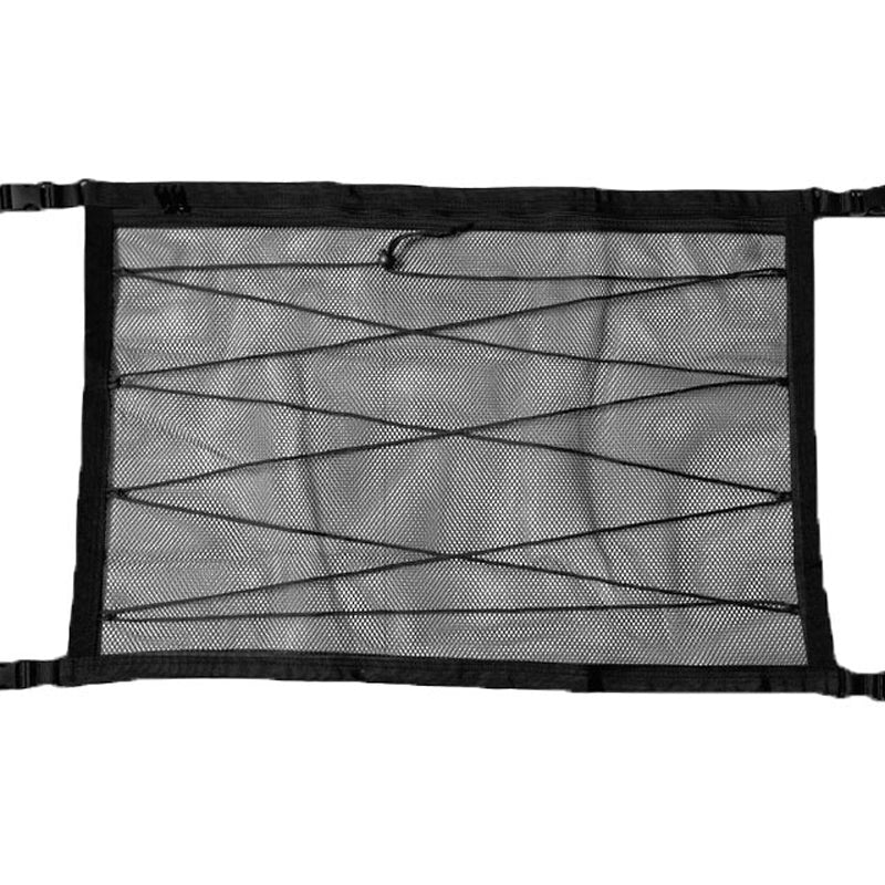 🔥 Car Ceiling Storage Bag with Adjustable Buckles – High-Density Polyester Mesh, Dual-Zipper Closure – Ideal for SUV, MPV & Family Road Trips 🚗🧳