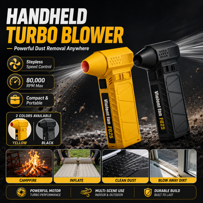 ⏰50% OFF⏰ Turbo Blower – Stepless Speed Control, Lightweight 424g – Blast Snow, Dust & Inflate Mattresses – Compact & Powerful! 🔧
