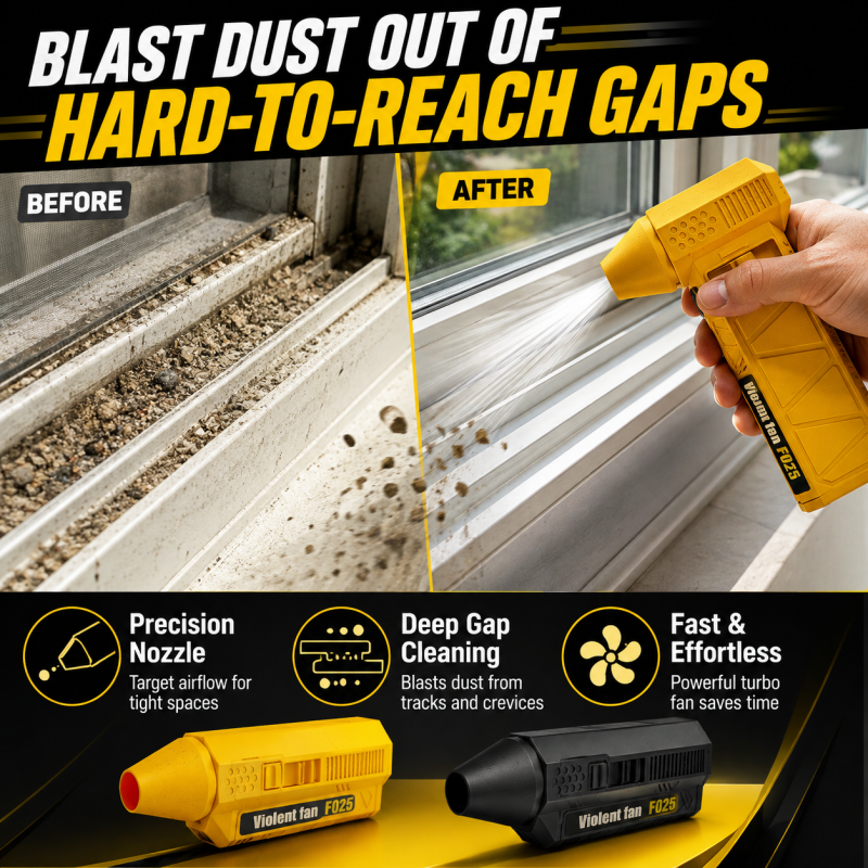 ⏰50% OFF⏰ Turbo Blower – Stepless Speed Control, Lightweight 424g – Blast Snow, Dust & Inflate Mattresses – Compact & Powerful! 🔧