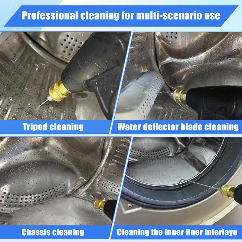 🔥FLASH SALE🔥 High-Pressure Washer Nozzle Kit – 4 Specialized Nozzles, Deep Cleans Drum & Door Seal – Removes Soap Scum & Hidden Dirt! 🧺✨