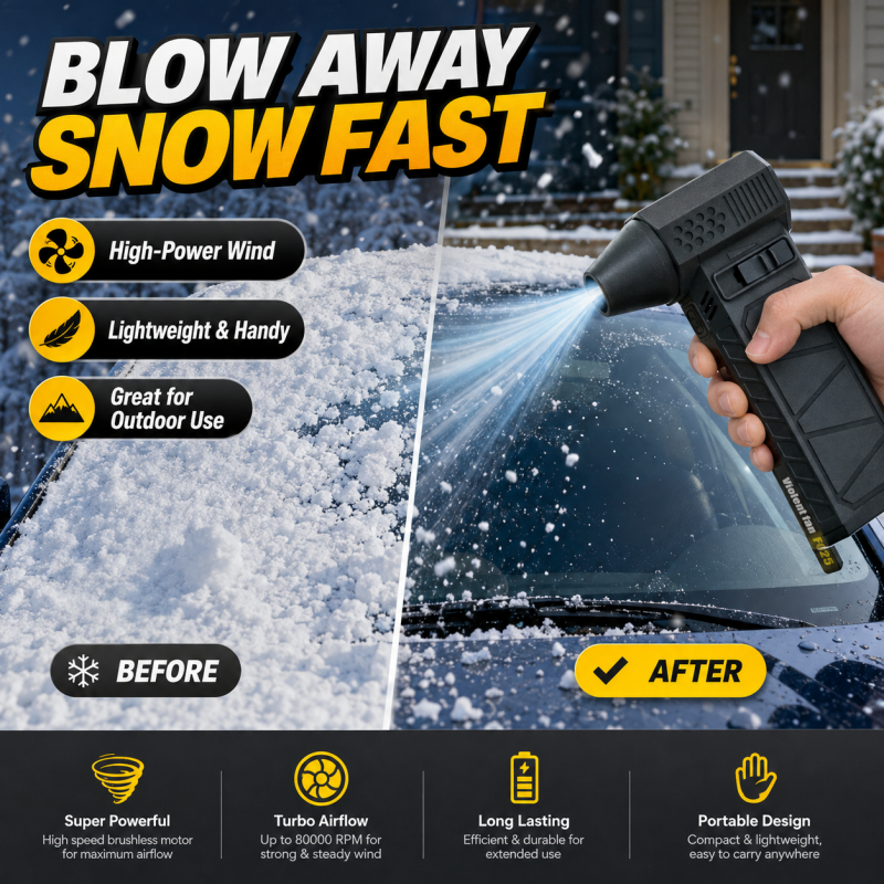 ⏰50% OFF⏰ Turbo Blower – Stepless Speed Control, Lightweight 424g – Blast Snow, Dust & Inflate Mattresses – Compact & Powerful! 🔧