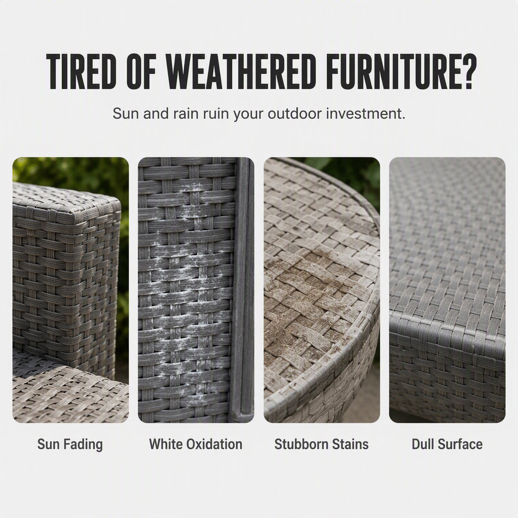 Outdoor Furniture Renewal Paste with Sponge