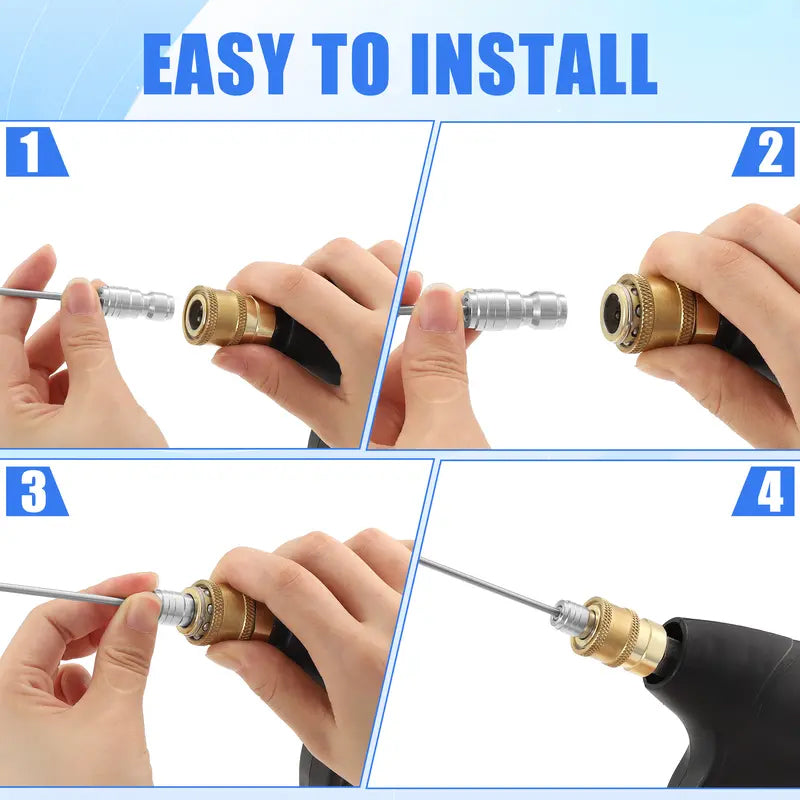 🔥FLASH SALE🔥 High-Pressure Washer Nozzle Kit – 4 Specialized Nozzles, Deep Cleans Drum & Door Seal – Removes Soap Scum & Hidden Dirt! 🧺✨