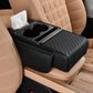 🔥FLASH SALE🔥 Multifunctional Car Armrest Cushion – Storage Drawer, Cup Holder & Phone Slot – Ergonomic Support, Velcro No-Drill Install! 🚗✨