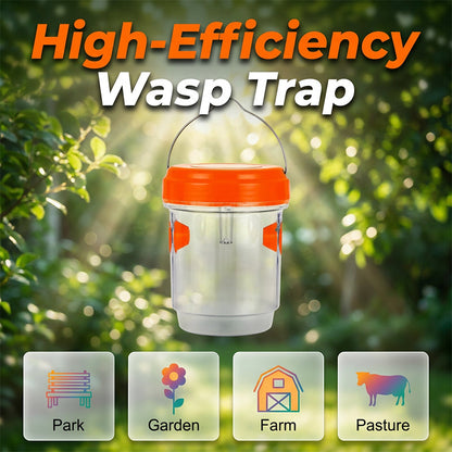 🥳2026 TOP PICK🥳 Solar Wasp & Bee Trap – High-Efficiency Catch Rate, Anti-Escape Design – Durable, Weather-Resistant – Perfect for Gardens & Farms! 🛡️💨
