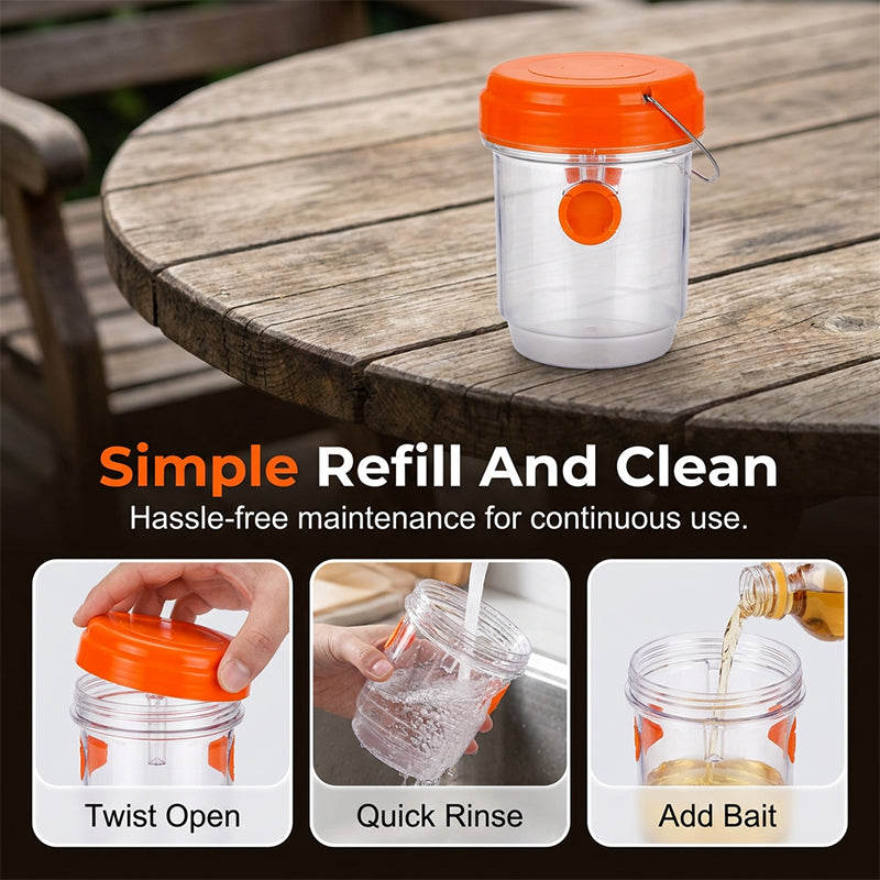 🥳2026 TOP PICK🥳 Solar Wasp & Bee Trap – High-Efficiency Catch Rate, Anti-Escape Design – Durable, Weather-Resistant – Perfect for Gardens & Farms! 🛡️💨