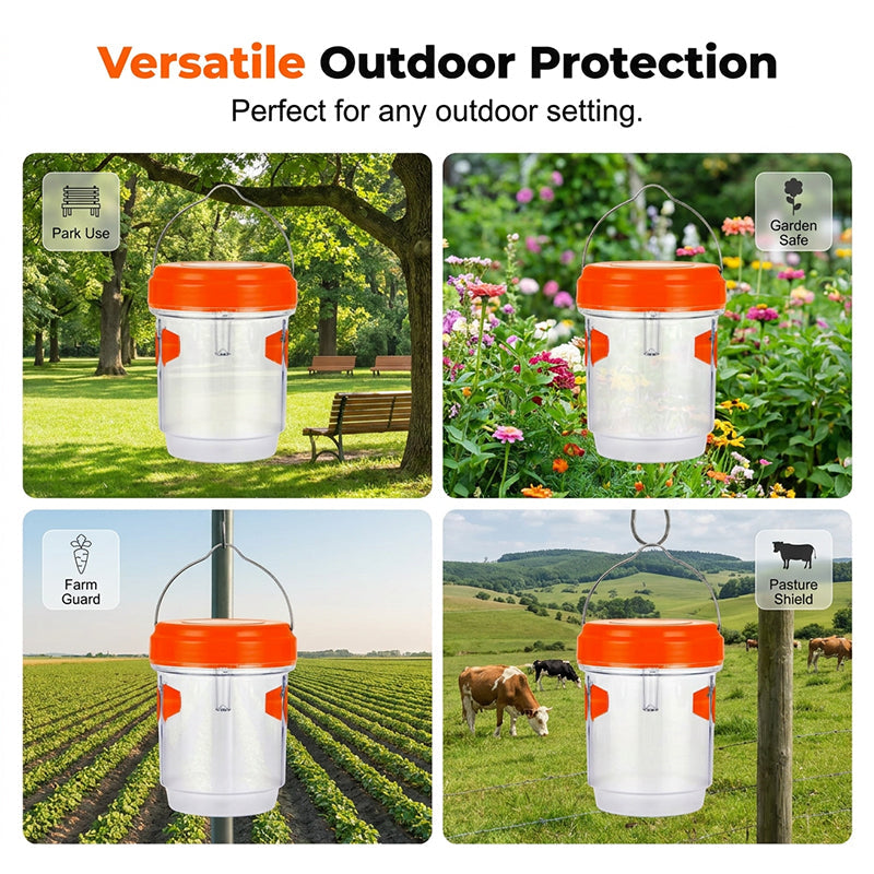 🥳2026 TOP PICK🥳 Solar Wasp & Bee Trap – High-Efficiency Catch Rate, Anti-Escape Design – Durable, Weather-Resistant – Perfect for Gardens & Farms! 🛡️💨