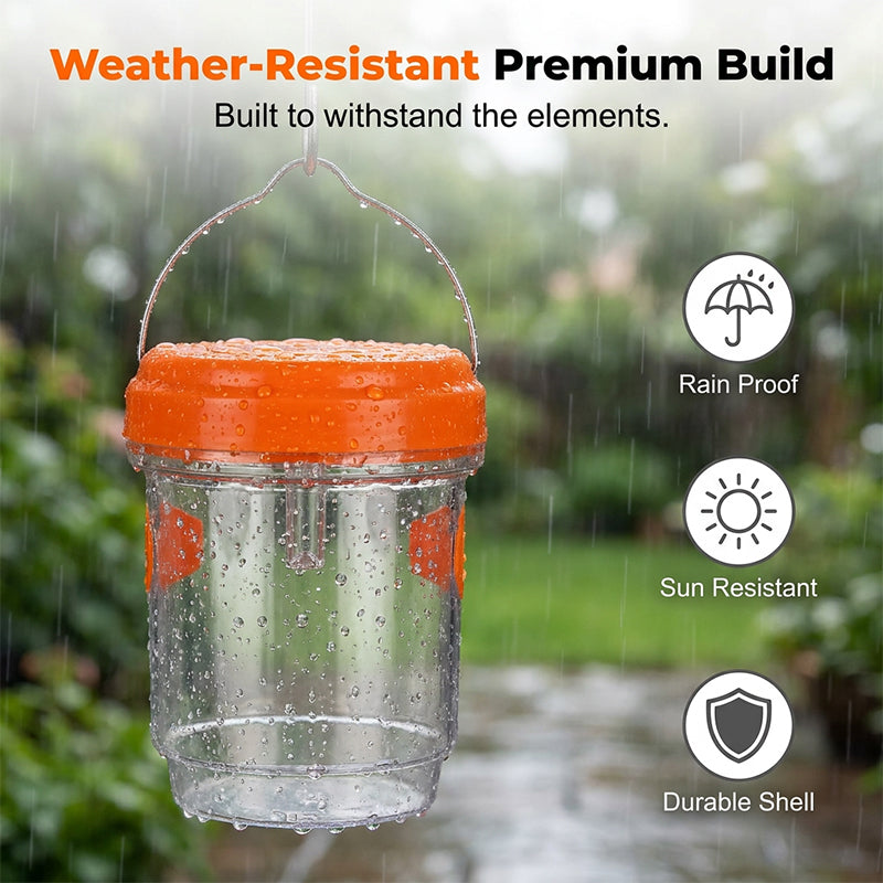 🥳2026 TOP PICK🥳 Solar Wasp & Bee Trap – High-Efficiency Catch Rate, Anti-Escape Design – Durable, Weather-Resistant – Perfect for Gardens & Farms! 🛡️💨