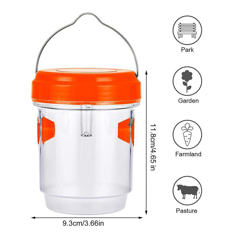 🥳2026 TOP PICK🥳 Solar Wasp & Bee Trap – High-Efficiency Catch Rate, Anti-Escape Design – Durable, Weather-Resistant – Perfect for Gardens & Farms! 🛡️💨