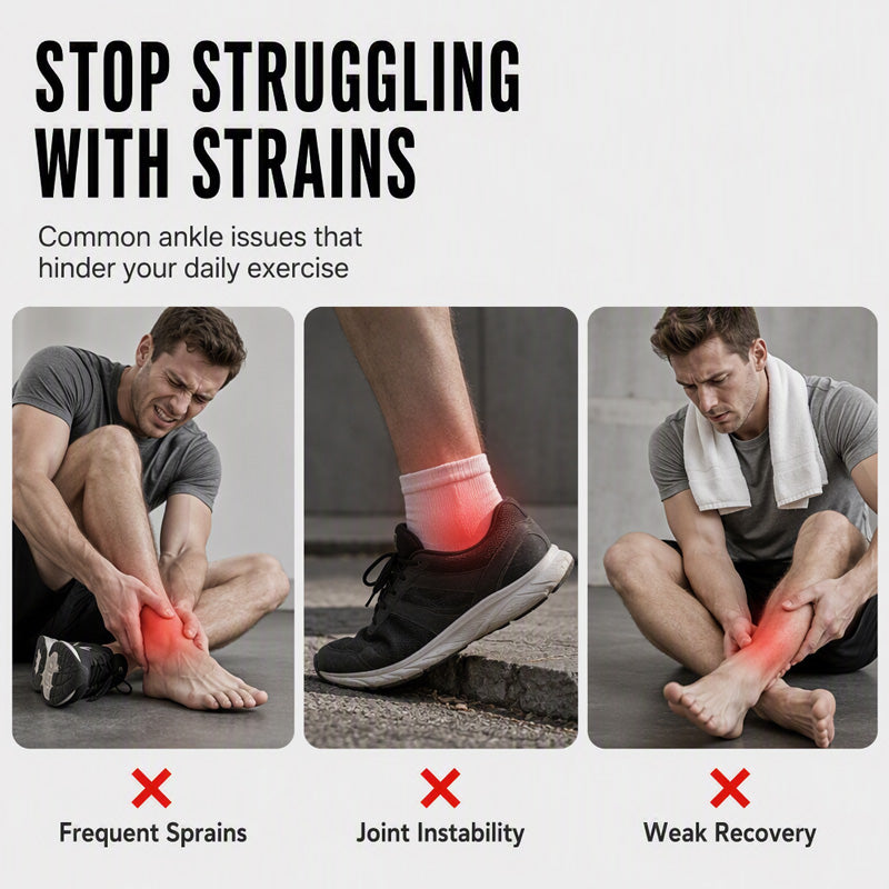 🥳2026 TOP PICK🥳 Ankle Support Braces – High-Elasticity, Adjustable Straps, Moisture-Wicking – Perfect for Basketball, Running & Weightlifting! 🛡️💨