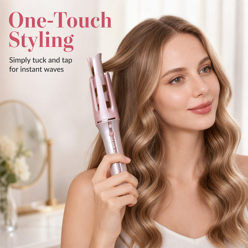 🔥Hot Sale 50% OFF🔥 Auto Rotating Curling Wand – Helps Create Salon-Like Curls, Anti-Scald Shell & Auto Shut-Off, for Most Hair Types 💇