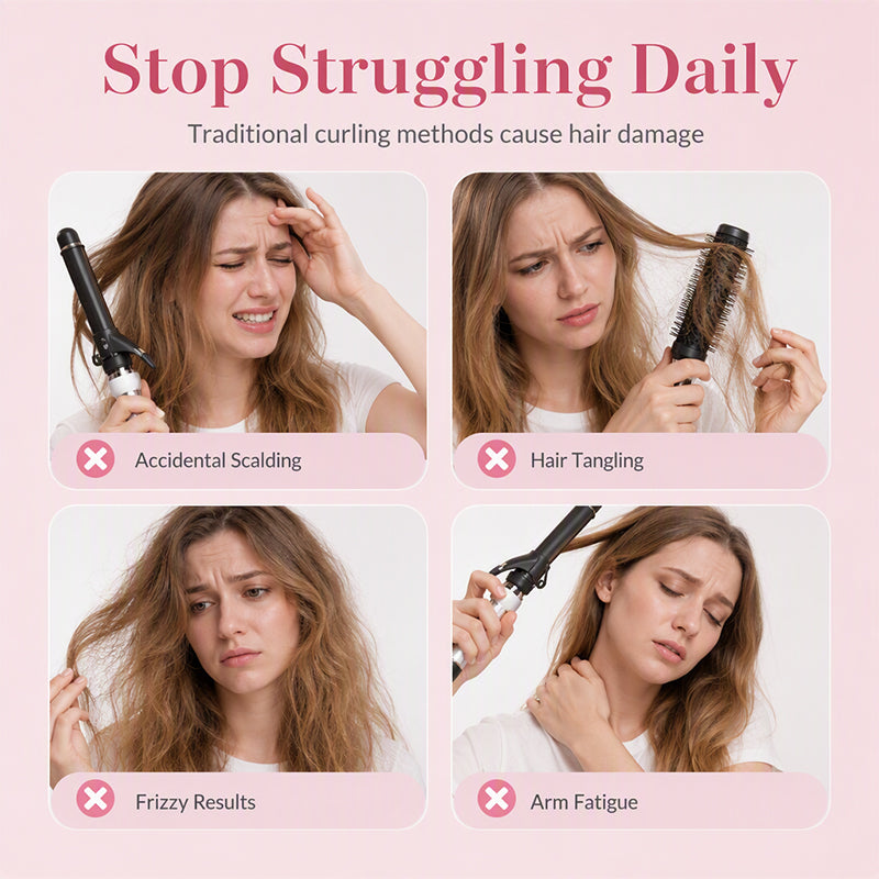 🔥Hot Sale 50% OFF🔥 Auto Rotating Curling Wand – Helps Create Salon-Like Curls, Anti-Scald Shell & Auto Shut-Off, for Most Hair Types 💇