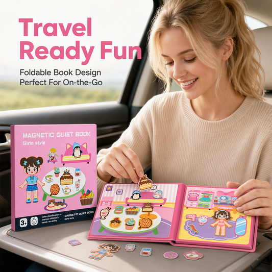🧩Christmas Pre Sale￡7.98!!☃️ 🧒 Kids Magnetic Quiet Book – Folding puzzle scenes, magnetic & educational – Boosts creativity & learning for boys & girls 👧✨