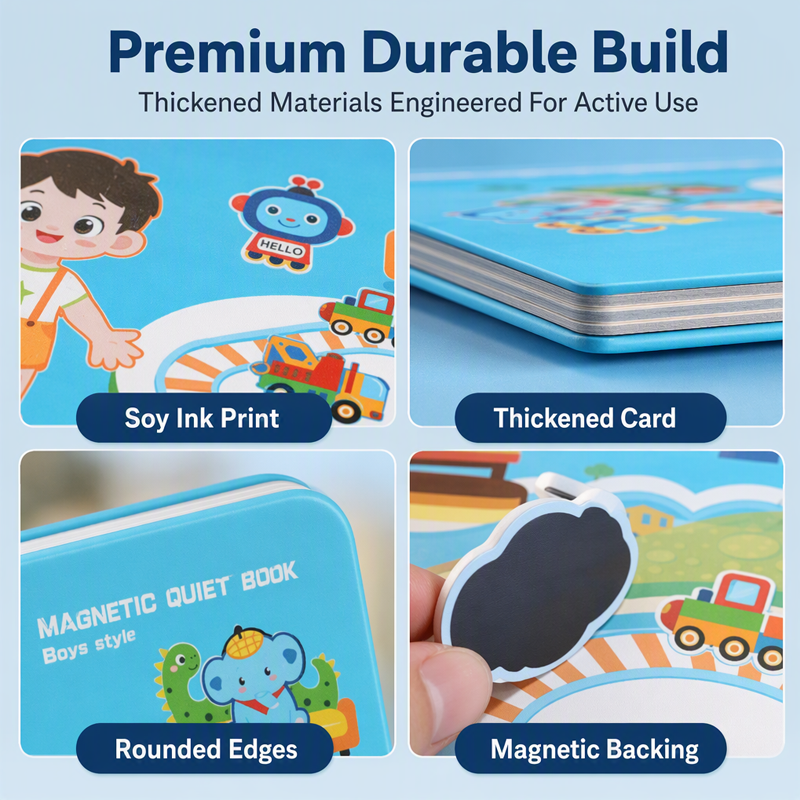 🧩Christmas Pre Sale￡7.98!!☃️ 🧒 Kids Magnetic Quiet Book – Folding puzzle scenes, magnetic & educational – Boosts creativity & learning for boys & girls 👧✨