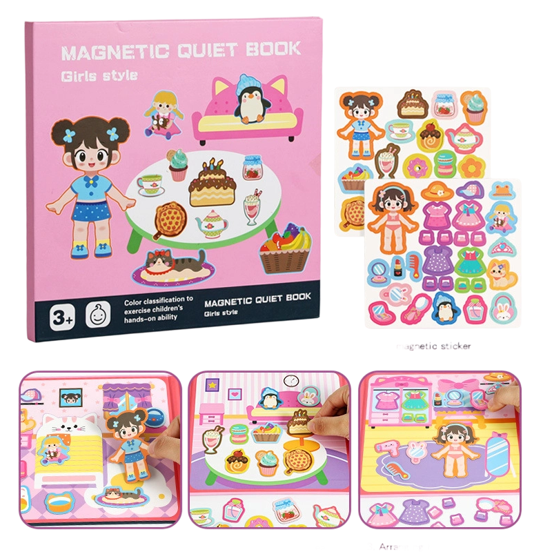 🧩Christmas Pre Sale￡7.98!!☃️ 🧒 Kids Magnetic Quiet Book – Folding puzzle scenes, magnetic & educational – Boosts creativity & learning for boys & girls 👧✨