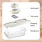 🥳2026 TOP PICK🥳 Vegetable Slicer with 6 Blades – Chop, Shred & Grate, Integrated Washing Function – Wide Hand Protector, BPA-Free! 🛡️💨