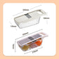 🥳2026 TOP PICK🥳 Vegetable Slicer with 6 Blades – Chop, Shred & Grate, Integrated Washing Function – Wide Hand Protector, BPA-Free! 🛡️💨