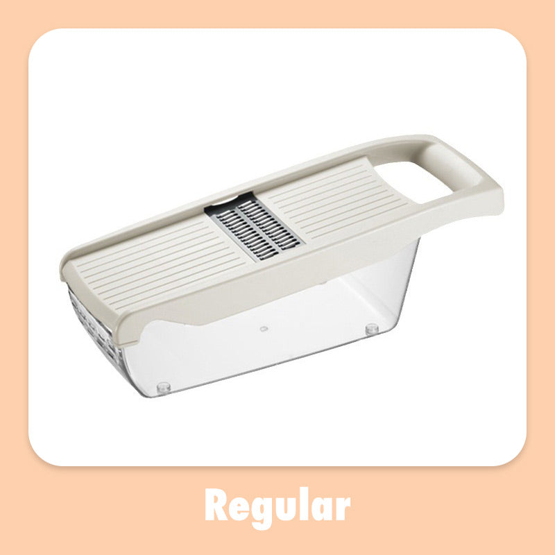 🥳2026 TOP PICK🥳 Vegetable Slicer with 6 Blades – Chop, Shred & Grate, Integrated Washing Function – Wide Hand Protector, BPA-Free! 🛡️💨