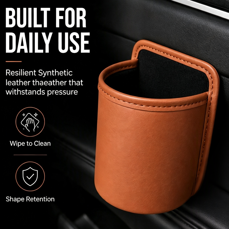 🥳2026 TOP PICK🥳 Car Door Cup Holder – Luxury Nappa Leather, Leak-Proof, Dual-Purpose – Seamless Fit, Built for Daily Use! 🛡️💨