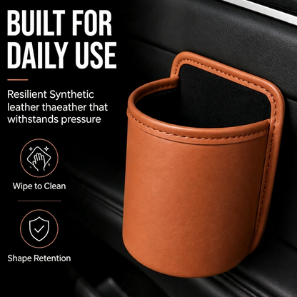 🥳2026 TOP PICK🥳 Car Door Cup Holder – Luxury Nappa Leather, Leak-Proof, Dual-Purpose – Seamless Fit, Built for Daily Use! 🛡️💨