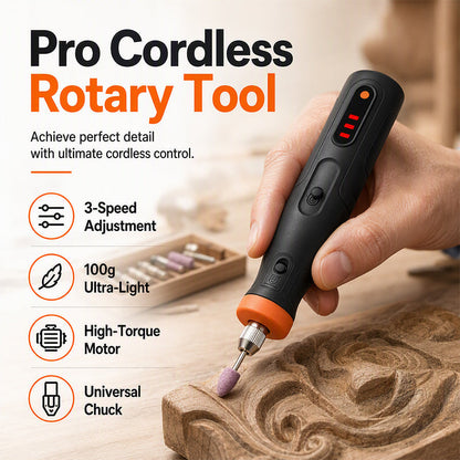 ⏰50% OFF⏰ Mini Handheld Cordless Rotary Tool – 3-Speed, 4V Battery, 100g – Includes 40+ Accessories – Perfect for DIY & Crafts! 🔋