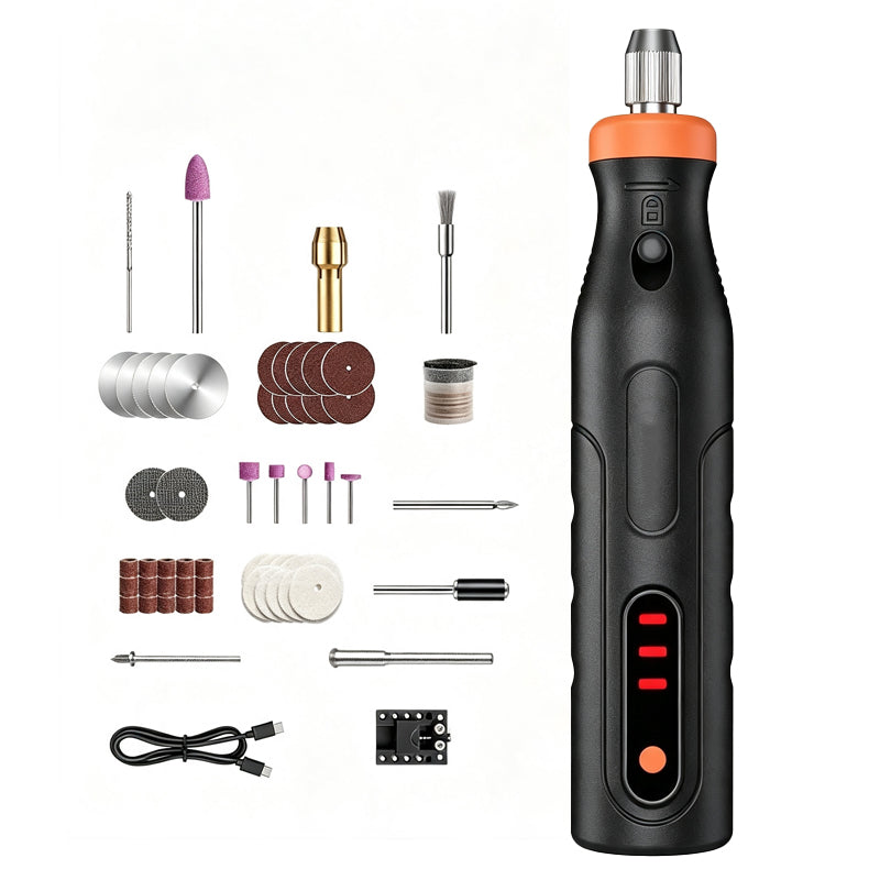 ⏰50% OFF⏰ Mini Handheld Cordless Rotary Tool – 3-Speed, 4V Battery, 100g – Includes 40+ Accessories – Perfect for DIY & Crafts! 🔋
