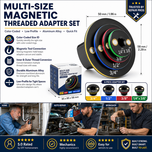 Universal Magnetic Threaded Adapter