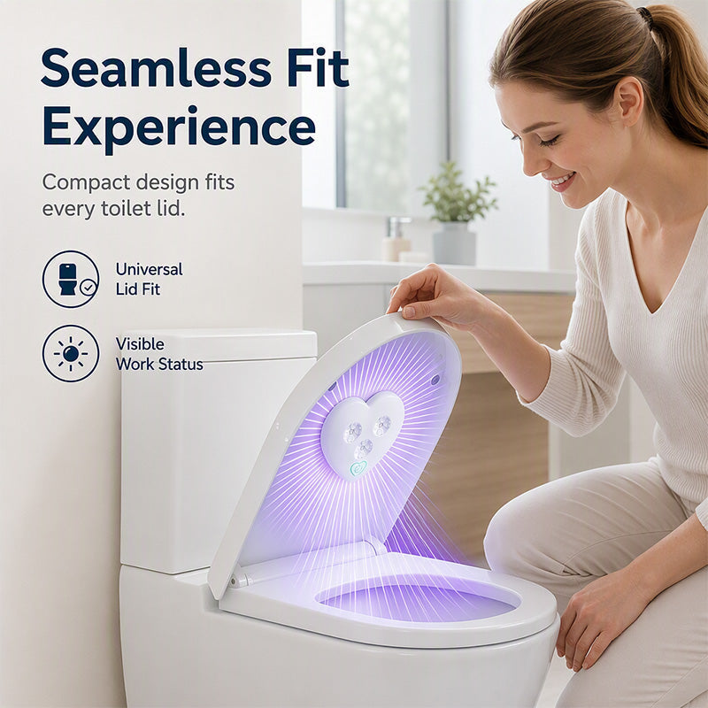 💡 50% OFF! 50K+ sold! UVC toilet sterilizer – smart sensor, heart-shaped design, keeps toilet fresher with UV light! 🚽✨