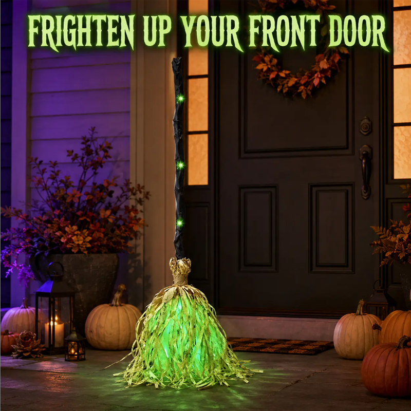 🎉 2026 Sale — Over 23 900 Sold!🔥 Animated Witch Broom with Lights & Spooky Sounds