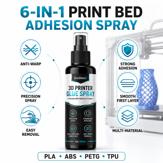 🥳2026 TOP PICK🥳 3D Printer Adhesive Spray – Strong Bed Grip, Anti-Warp Formula – Easy Release After Cooling – Multi-Material Compatible! 🛡️💨